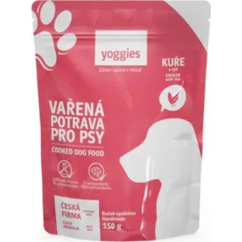 Krmivo pro psa Yoggies Vařená potrava pro psy – kuřecí maso s rýží 650 g Yoggies s.r.o. YO438