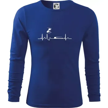 Pánské oblečení EKG skok do dálky - Triko s dlouhým rukávem FIT-T long sleeve - S ( Královská modrá )
