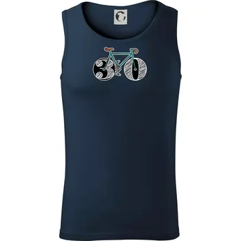 Narozeniny 30 let na kole - Tílko pánské Core - 2XL ( Námořní modrá (velmi tmavá - téměř černá) )