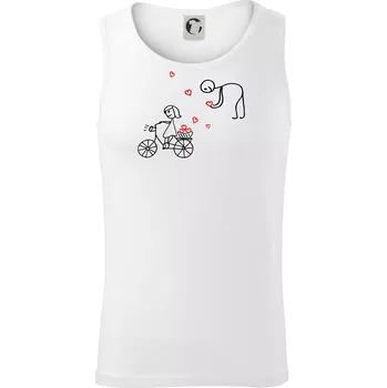 Láska kolo - Tílko pánské Core - L ( Bílá )