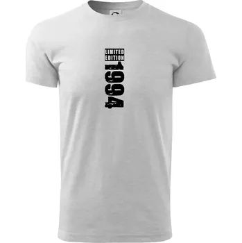 Pánské tričko Limited edition 1994 pruh - Triko extra velké (5-8XL) - 7XL ( Světlešedý Melír )