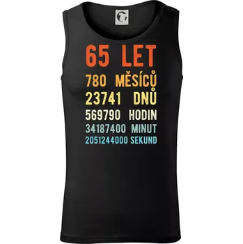 Narozeniny 65 přepočet času - Tílko pánské Core - XL ( Černá )