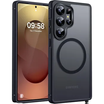 Pouzdro na mobilní telefon TOCOL Magnetické Pouzdro pro Samsung Galaxy S25 Ultra – Černé, s MagSafe a Vylepšenou Ochronou