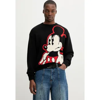 Pánský svetr Svetr Desigual SWINDON MICKEY pánský, černá barva, 25WMJF05 99X, vel. L