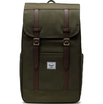 Sportovní batoh Batoh Herschel Retreat Backpack zelená barva, velký, hladký 11397.04281.OS 87X, vel. ONE SIZE