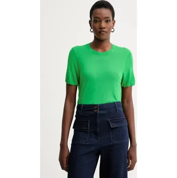 Tričko Calvin Klein dámské, zelená barva, LV044A307G 76X, vel. XXS