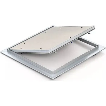 Revizní dvířka Revizní dvířka hliníková lisovaná pod omítku 300x300x15 instalace do stěny nebo stropu