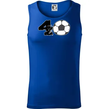 Fotbal kulaté narozeniny 40 - Tílko pánské Core - 2XL ( Královská modrá )