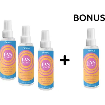 Přípravek na opalování AKCE FA007: 3+1 Fanola FanBeach Protective Sun Oil - ochranný olej s UV ochranou, 100 ml