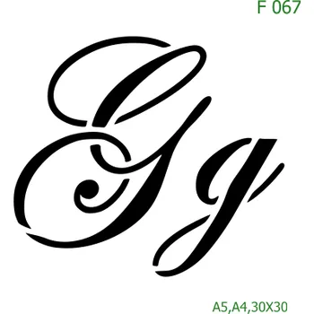 Šablona F 067 - A4 , Nelepící folie