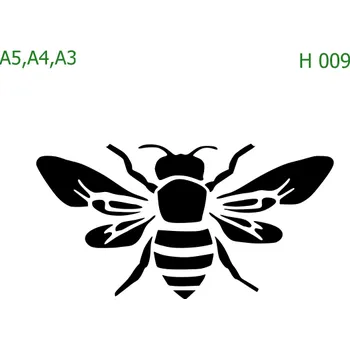Šablona H 009 - A5 , Lepící fólie