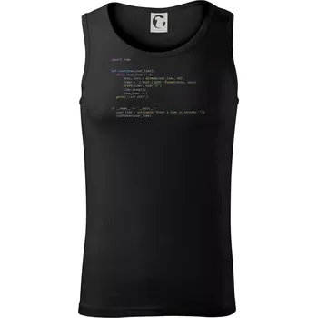 Python Odpočet času - Tílko pánské Core - XL ( Černá )