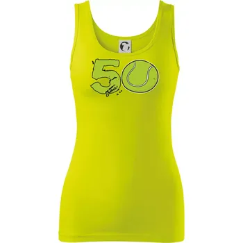 Tenis kulaté narozeniny 50 - Dámské tílko - XS ( Limetková )