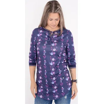 Dámské triko KIXMI TRISHA TMAVĚ MODRÁ S