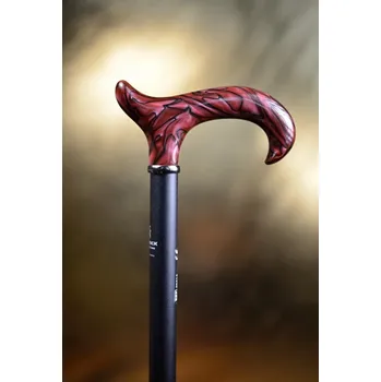 Vycházková hůl s nastavitelnou délkou Gastrock Perlmutt vínová