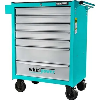 Whirlpower Dielenský vozík s náradím whirlpower®, 211 dielna skrinka, 7 zásuviek