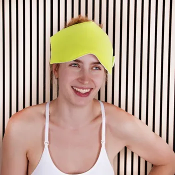 Cestovní polštářek Mamavis Priessnitzův zábal na hlavu pro dospělé zelený, L/XL