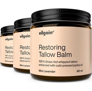 Vilgain Obnovující balzám z hovězího loje BIO – 3x Máta a levandule 60 ml