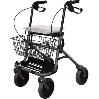 Chodítko pro seniory Meyra Ideal Rollator - čtyřkolové chodítko, barva šedá