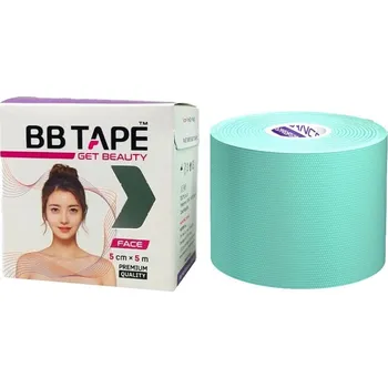 Tejpovací páska BB Tape Face - tejp na obličej, 5m x 5cm, barva: pastelově zelená