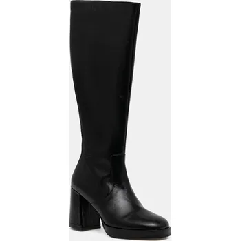 Dámské kozačky Kožené kozačky Jonak VENDOME CUIR 3500102 černá 99X, EUR 37