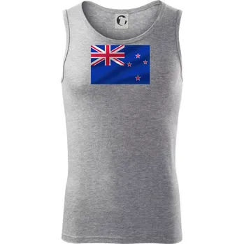Nový Zéland Vlajka obdélník - Tílko pánské Core - XL ( Tmavě šedý melír )