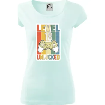 Dámské tričko Gaming narozeniny 18 - Dámské triko Pure - XS ( Frost )