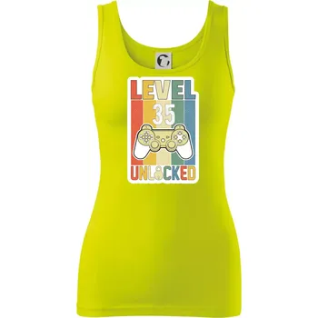 Dámské tričko Gaming narozeniny 35 - Dámské tílko - XL ( Limetková )