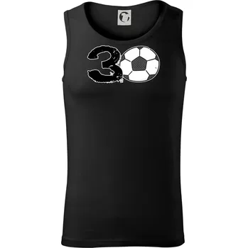 Fotbal kulaté narozeniny 30 - Tílko pánské Core - L ( Černá )