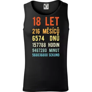 Pánské termoprádlo Narozeniny 18 přepočet času - Tílko pánské Core - XL ( Černá )