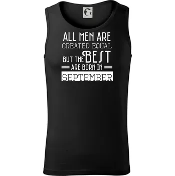 Pánská móda All men are created equal september - Tílko pánské Core - S ( Černá )