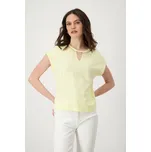 Tričko Monari 9406 světle žluté s efektním řetízkem Velikost: 34