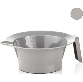 Kosmetický štětec Xanitalia Miska plastová na míchání barev s ručkou a špičkou, protisluzová Barva: Šedá