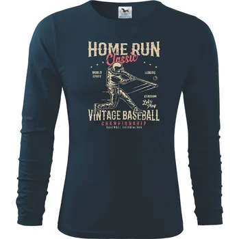 Pánské oblečení Home Run Classic - Triko s dlouhým rukávem FIT-T long sleeve - S ( Královská modrá )