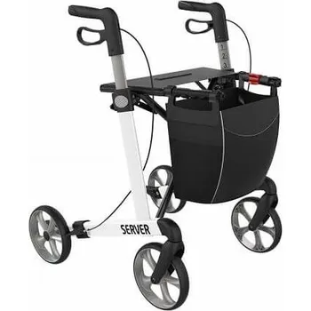 Chodítko pro seniory Meyra SERVER chodítko 4 kolové - bílá