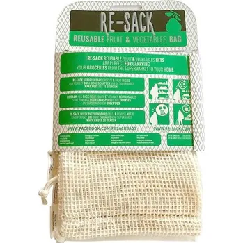 Nákupní košík RE-SACK 3pack - balíček sáčků na ovoce, zeleninu a pečivo (3 ks)