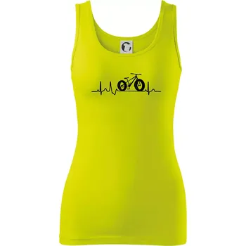 Dámské tričko EKG fatbike - Dámské tílko - S ( Limetková )