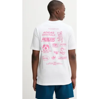 Bavlněné tričko adidas Originals Graphic Reg Sst JW2953 bílá 00X, vel. S