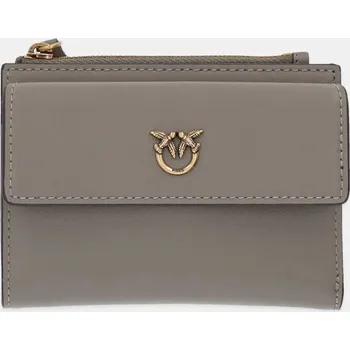 Kožená peněženka Pinko dámská, šedá barva, 103612 A0F1 103612.A0F1 90X, vel. ONE SIZE