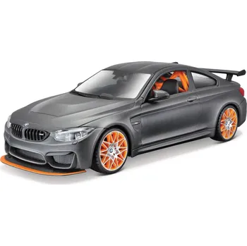 Hračka Maisto - BMW M4 GTS, matné kovovo šedé, assembly line, 1:24