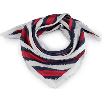 Saténový šátek 70x70 cm 3 červená