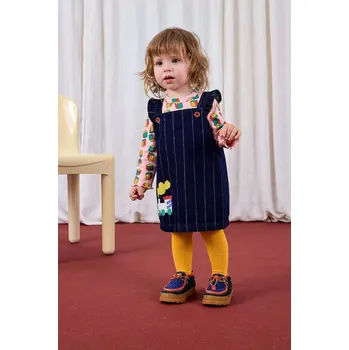 Dámské šaty Dětské bavlněné šaty Bobo Choses Choo Choo 225AB090 námořnická modř 59X, vel. 74