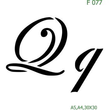 Šablona F 077 - A4 , Lepící fólie