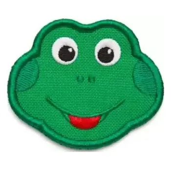 Školní batoh Dětský odznáček na suchý zip Affenzahn Velcro badge - Frog
