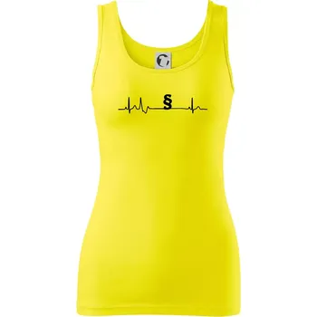 Dámské tričko Paragraf EKG - právník a advokát - Dámské tílko - XS ( Citrónová )