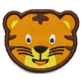 Školní batoh Dětský odznáček na suchý zip Affenzahn Velcro badge - Tiger