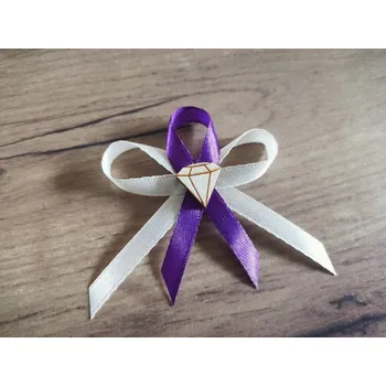 Svatební dekorace Vývazek diamant Pouze dřevěná dekorace