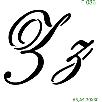 Šablona F 086 - A5 , Nelepící folie