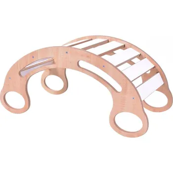 Hra na zahradu Multifunční houpačka Montessori bílá/javor