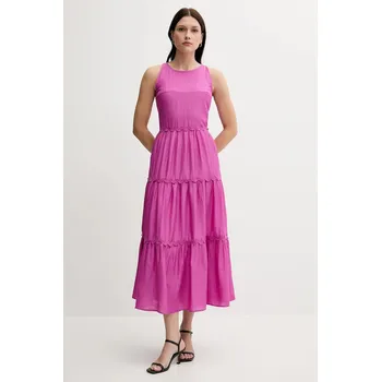 Dámské šaty Šaty s příměsí lnu Pedro del Hierro 3819824 růžová 43X, vel. M